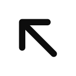 Arrow Left Up SVG Icon